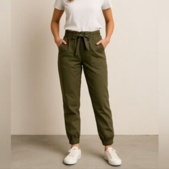 Olive Green Track Pants - Picture 1 of 2